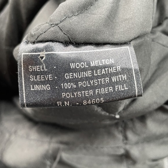 VTG Burks Bay Coca-Cola Bomber Jacket 2XL Melton Wool Leather Collectors Varsity - Picture 11 of 14